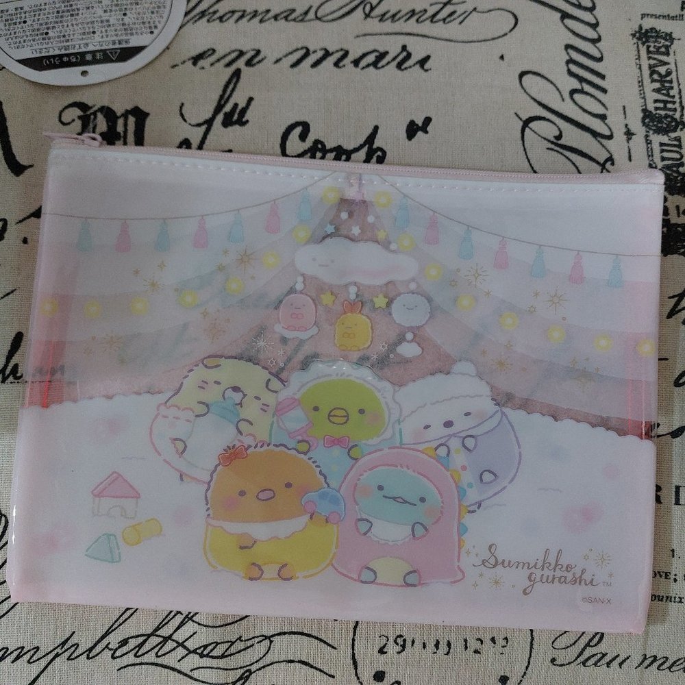 Sumikko Gurashi Clear Pouch Travel Companion Perfect Clear Easy See Thru